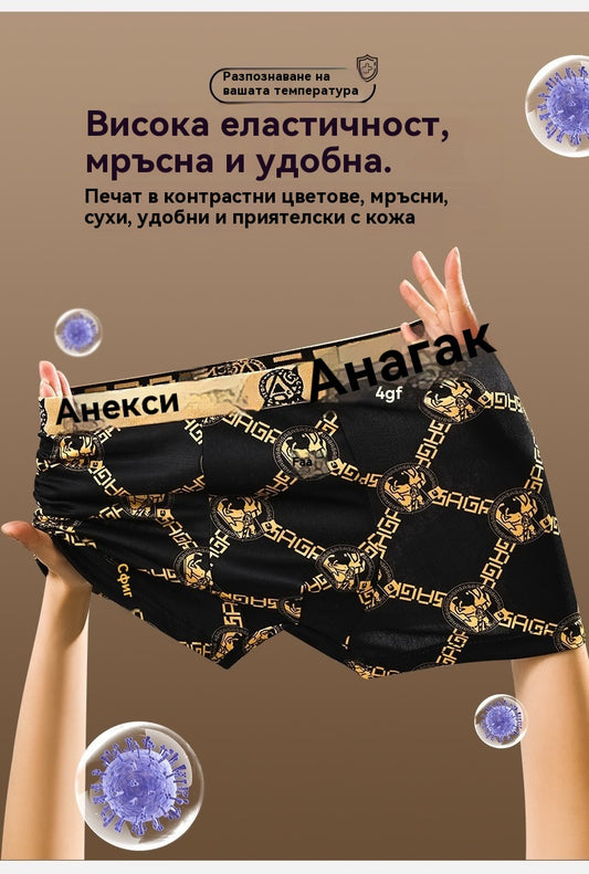 🏆 Купи 2, получи 2 безплатно 🩲【40-90 кг】2025 луксозни магнитни мъжки боксерки