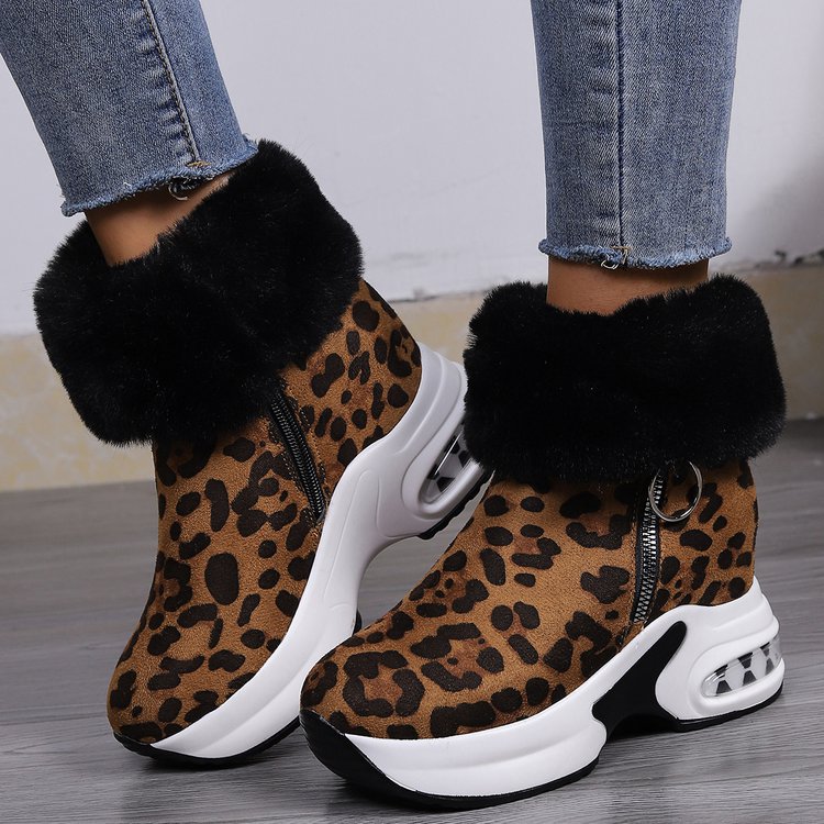 👢【35-43】💕Нови зимни дамски плюшени памучни обувки с дебела подметка