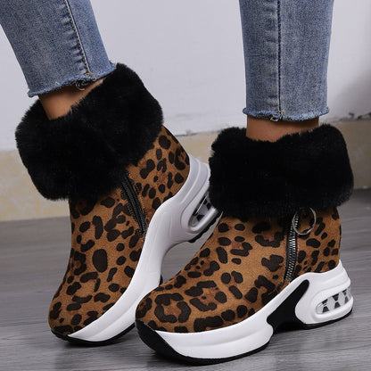 👢【35-43】💕Нови зимни дамски плюшени памучни обувки с дебела подметка