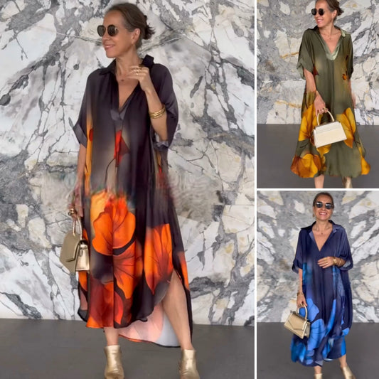 💟【S-5XL】👗💟2025 Wysokiej jakości elegancka, wygodna sukienka z nadrukiem