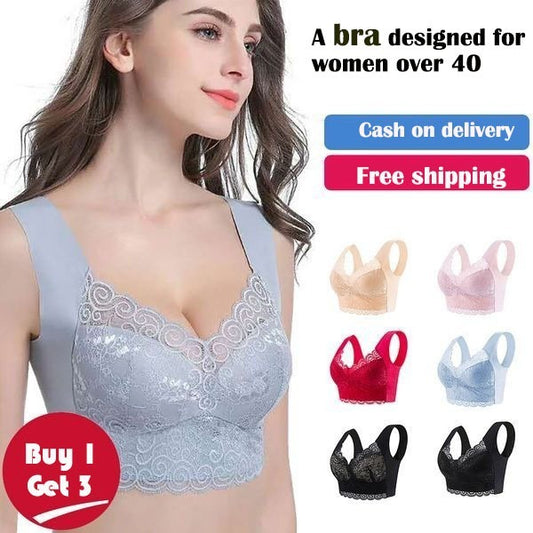👙💖【40кг-110кг】Нов дамски удобен дишащ сутиен (3 броя)> (Препоръчано от лекар)